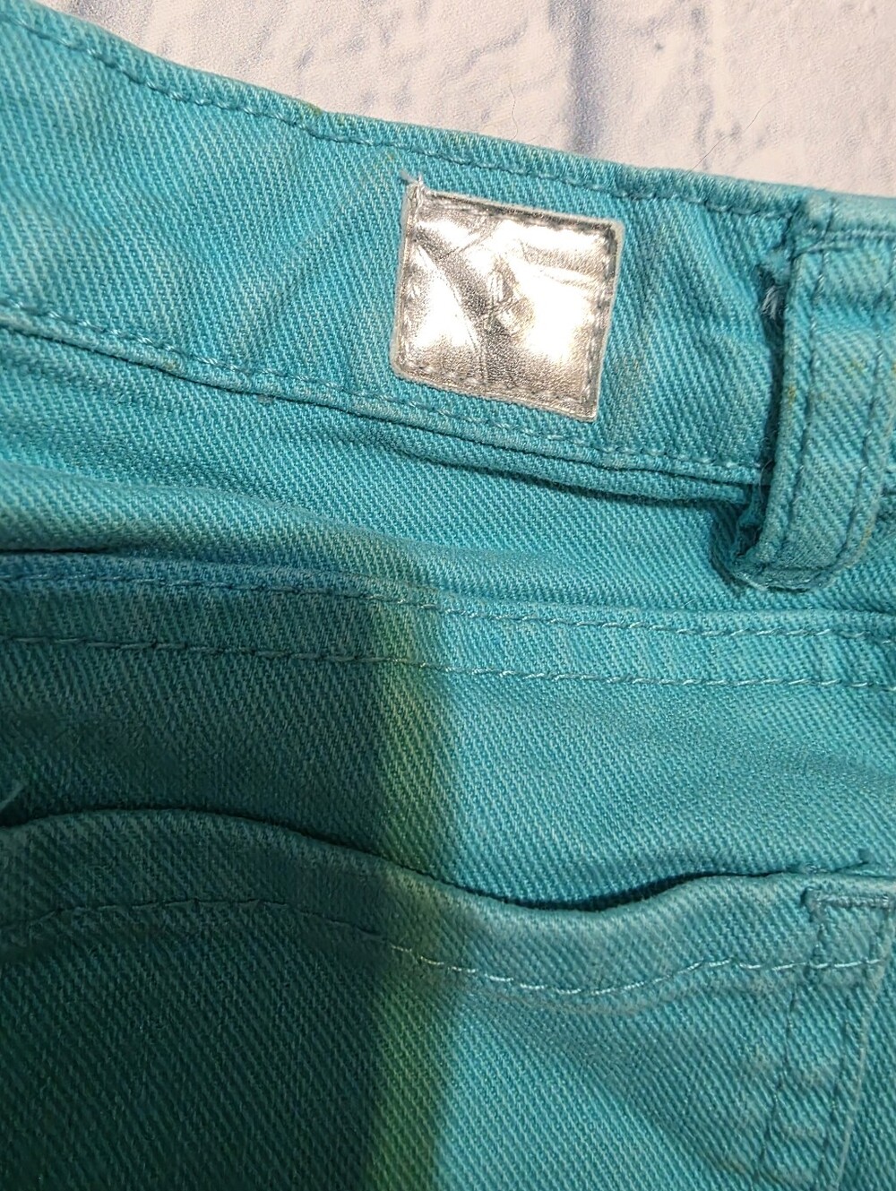 Kidpik girls size 7 turquoise mini skirt - Picture 3 of 6